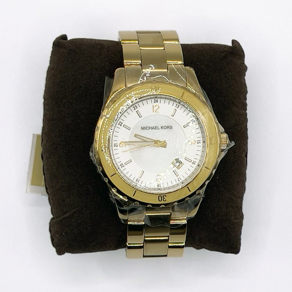Michael Kors - Mother of Pearl Gold Tone Watch